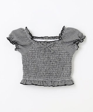 ANY KIDS ギンガムチェック セパレート 水着 ブラックギンガム×ブラック