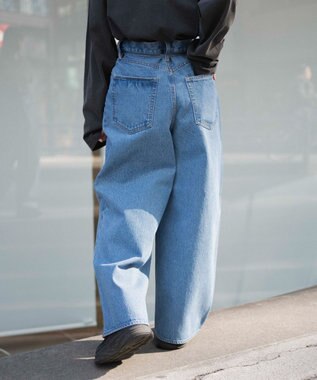 WEGO 【ユニセックス着用ITEM/】スーパーバギージーンズ デニム濃色