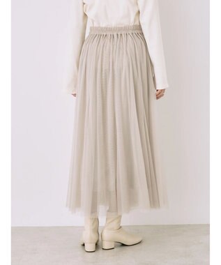 earth music&ecology チュールスカート Beige