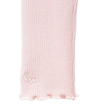 earth music&ecology 袖口刺繍リブニットプルオーバー Light Pink