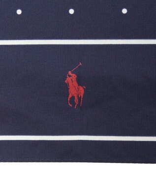 MOONBAT POLO RALPH LAUREN（ポロ ラルフローレン)ドット ポロポニー 雨傘 折りたたみ傘 ネイビーブルー