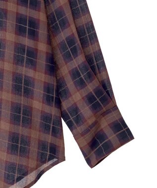 Green Parks カシュクールシアーシャツ Navy