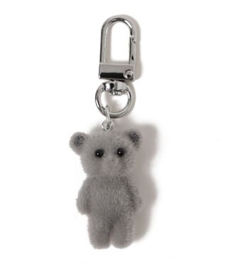 WEGO フロッキーくまキーホルダー グレー