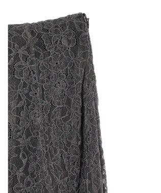 earth music&ecology モールレーススカート Charcoal Gray
