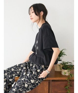 CRAFT STANDARD BOUTIQUE リメイクロゴ半袖Tee Black