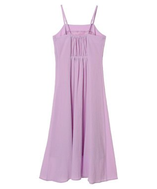 earth music&ecology ＳＥＴ２点パフスリーブブラウス＋キャミワンピース Purple