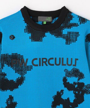 PW CIRCULUS 【MEN】Spark dot camouflage 軽量ニット ゴルフ ブルー系5