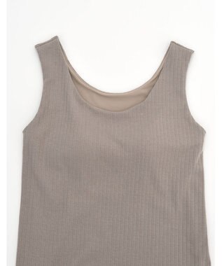 Wing カップ付きノースリーブ　【シンクロブラトップ　リブタイプ】　ラクしてきれいなシルエット　ウイング／ワコール　ET1171 ブラウン