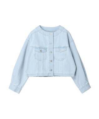 earth music&ecology ノーカラーＧジャン Light Indigo