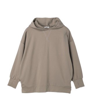 CRAFT STANDARD BOUTIQUE ポンチオーバーサイズパーカー Gray Beige
