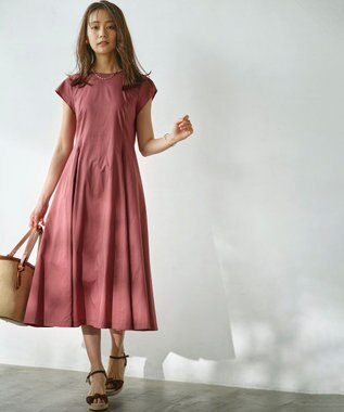 組曲 コットンローン フレアワンピース 【WEB限定】ブラウンピーチ系9