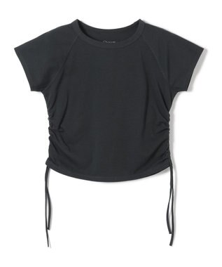 Chacott Chacott BALANCE HandsomeCotton サイドギャザーTシャツ ブラック