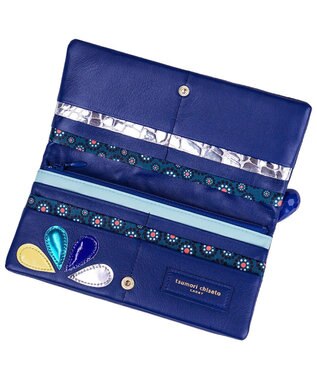 tsumori chisato CARRY ドロップス 長財布 かぶせ 【かわいいデザイン！本革のやわらかな風合い】 ブルー