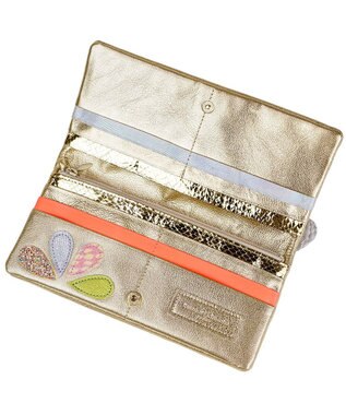 tsumori chisato CARRY ドロップス 長財布 かぶせ 【かわいいデザイン！本革のやわらかな風合い】 ゴールドⅡ