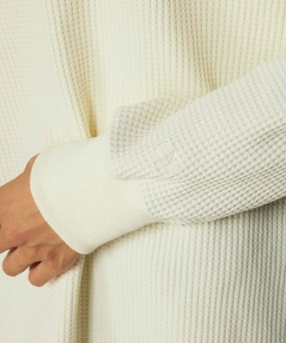 OP／FILA 【ocean pacific】らくティブ/ヘンリーネックワッフルロンT ホワイト