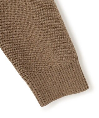 JOSEPH HOMME TWISTED COTTON CASHMERE KNIT キャメル系3