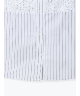 Te chichi リーフレースノースリーブチュニックシャツ オフホワイト