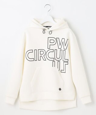 PW CIRCULUS 【WOMEN】フロントロゴ フーデッド プルオーバー ホワイト系