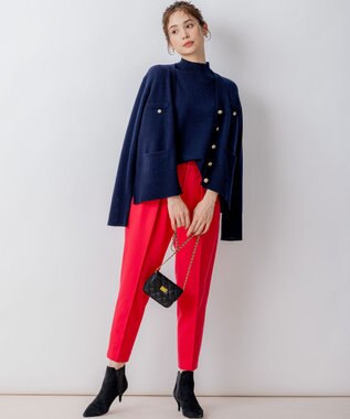 2WAYウォームストレッチ テーパード パンツ