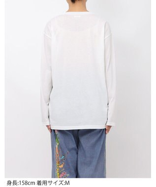 tsumori chisato SLEEP ツモリチサト トップス 綿100%(本体) 天竺素材 長袖 ルームウエア レディース UTX509 /ワコール サックス