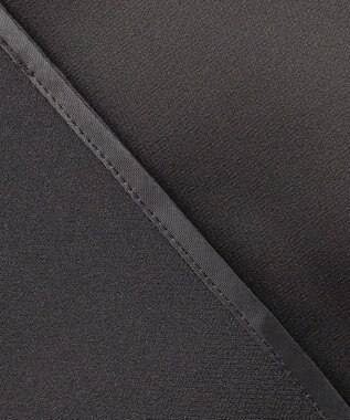 uncrave 【洗濯機洗い可】サテン ブラウス（uncrave WHITE） ブラック