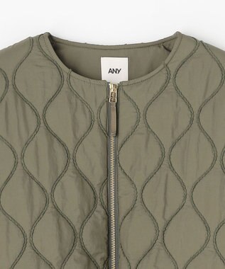 ANY L モールキルトブルゾン カーキ