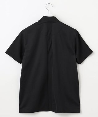 23区GOLF 【MEN】ストレッチ性抜群のハニカムメッシュコンビポロシャツ ブラック系