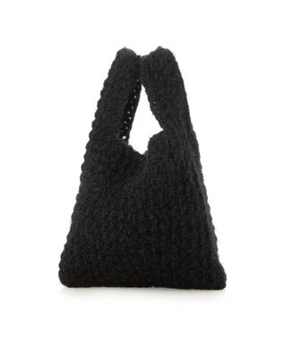 UNBILLION カシュカシュ cachecache / 柄編みニットショッパーバッグ ブラック