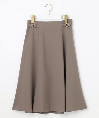 ANY SIS 【洗える】サイドバックルライト スカート モカ