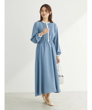 Green Parks ・ＥＬＥＮＣＡＲＥ　ＤＵＥ　バイカラーピンタックワンピ Blue