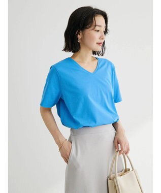 Green Parks 汗じみ防止ＶネックＴシャツ Brown