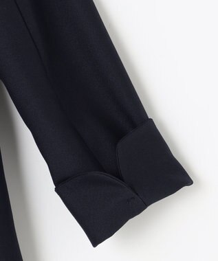 ANY SIS 【洗える】褒めらレディノーカラー ジャケット ネイビー