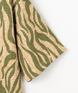 PW CIRCULUS 【UV遮蔽率99.5%  UVカット/速乾/ストレッチ】【MEN】ストライプカモフラ モックT ゴルフ カーキ系5