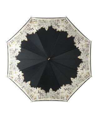MOONBAT 【日本製】ダックス (DAKS) 長傘 街並みカラープリント ブラック