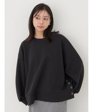 earth music&ecology サイドボタンダンボールプルオーバー