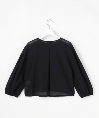 自由区 テクスチャージャージーレーシー カーディガン ネイビー