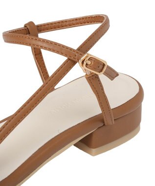 AMERICAN HOLIC チェーンヌーディサンダル Camel