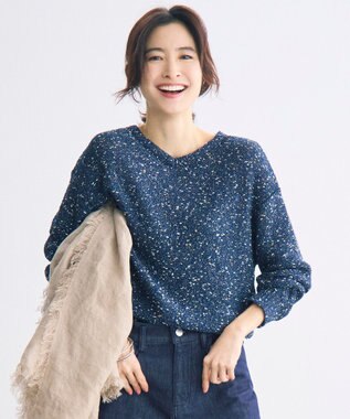 自由区 L ラメノットスパングル ニット