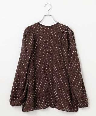 シアーパフスリーブブラウス