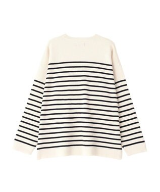 CRAFT STANDARD BOUTIQUE パネルボーダーニットプルオーバー Border Ivory