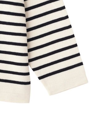 CRAFT STANDARD BOUTIQUE パネルボーダーニットプルオーバー Border Ivory