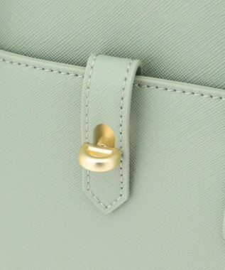 J.PRESS LADIES 【WEB限定カラーあり・ショルダー付き】purse バッグ ライトグリーン系
