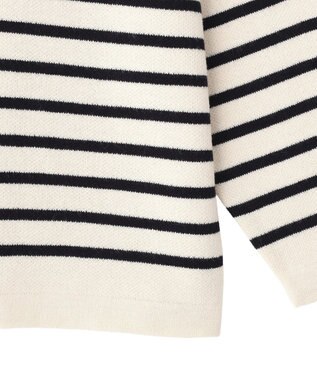 CRAFT STANDARD BOUTIQUE パネルボーダーニットプルオーバー Border Ivory