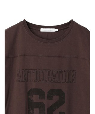 AMERICAN HOLIC 製品染めナンバーロゴカットプルオーバー Brown