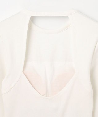 NAVE 【Nave・洗える/ストレッチ素材】ボディスーツ ロングスリーブ ホワイト系