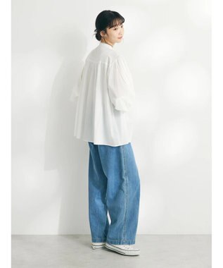 CRAFT STANDARD BOUTIQUE インド綿ピンタックブラウス Off White