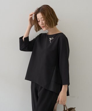 YECCA VECCA 【2点SET】バックフリルデザインセットアップ Black