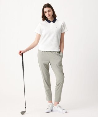 23区GOLF 【23Fondation/WOMEN】【吸水速乾】テーパード ジョガーパンツ ベージュ系