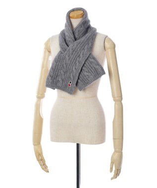 MOONBAT マッキントッシュ バッキンガムベア ワッペン付 マフラー グレー