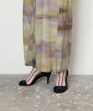 TRICOTE シースルーストライプラメソックス 99BLACK